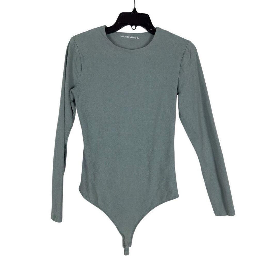 Abercrombie & Fitch Sea Foam Long Sleeve Bodysuit - Women’s M